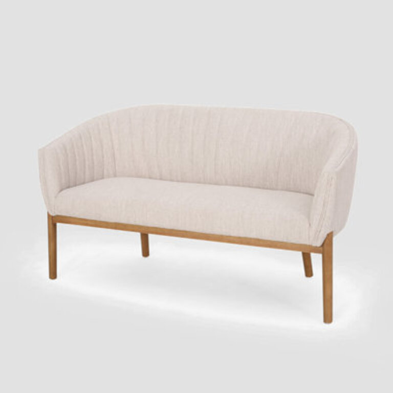 Mangeram 55'' Loveseat Fabric: Beige Fabric