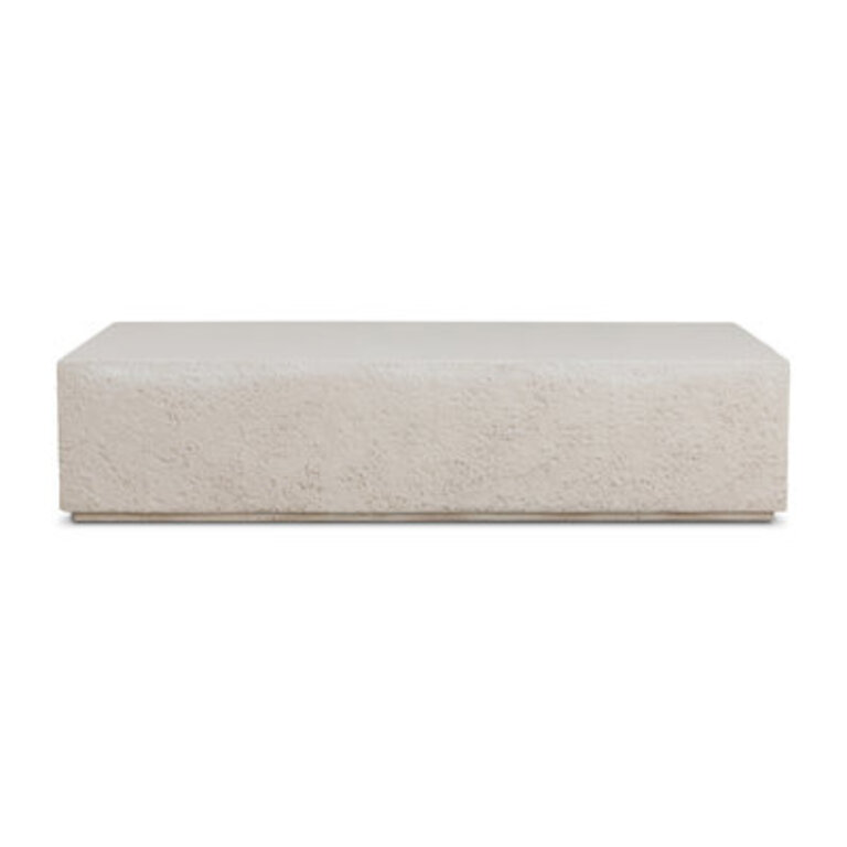Brumett Stone/Concrete Coffee Table Color: Blanc White