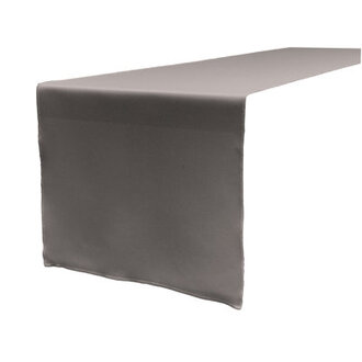 Wayfair Basics Solid Color Table Runner Color: Dark Gray