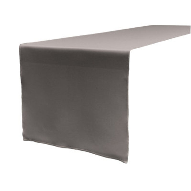 Wayfair Basics Solid Color Table Runner Color: Dark Gray