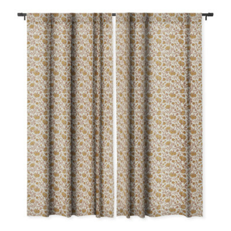 Holli Zollinger KALAMI FLORAL Blackout Window Curtian Set of 2 Size per Panel: 50" W x 84" L
