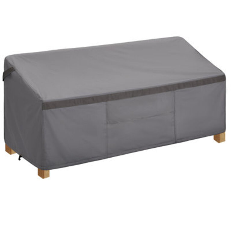 Patio sofa cover gray Size: 35" H x 87" W x 37" D