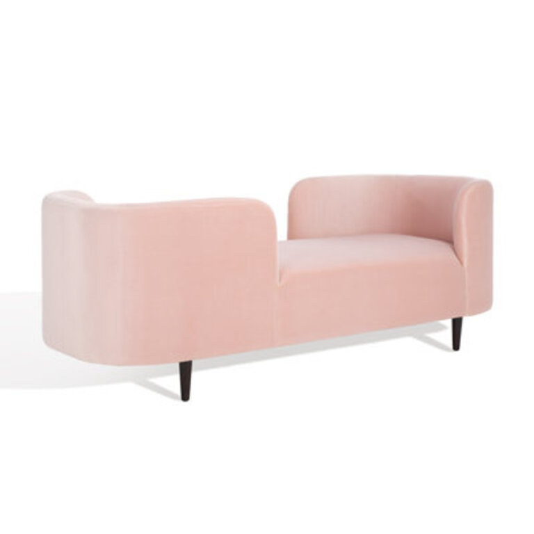 Midway Upholstered Chaise Lounge Upholstery Color: Light Pink