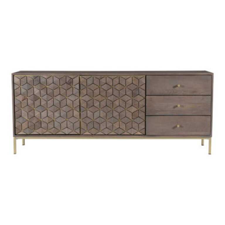 Tyshawn Solid Mango Wood Sideboard