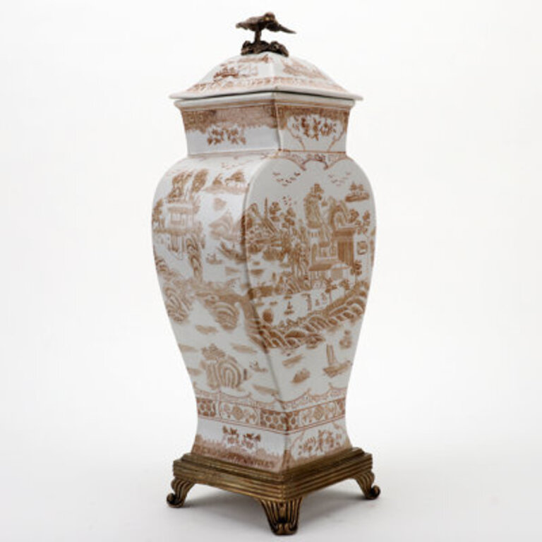 Hand Painted Decorative Porcelain Jar