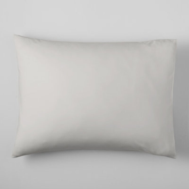 Emrik Brushed Organic Cotton Percale Duvet Cover Set Size: King / Cal King Duvet Cover + 2 Pillow Shams, Color: Soft Gray