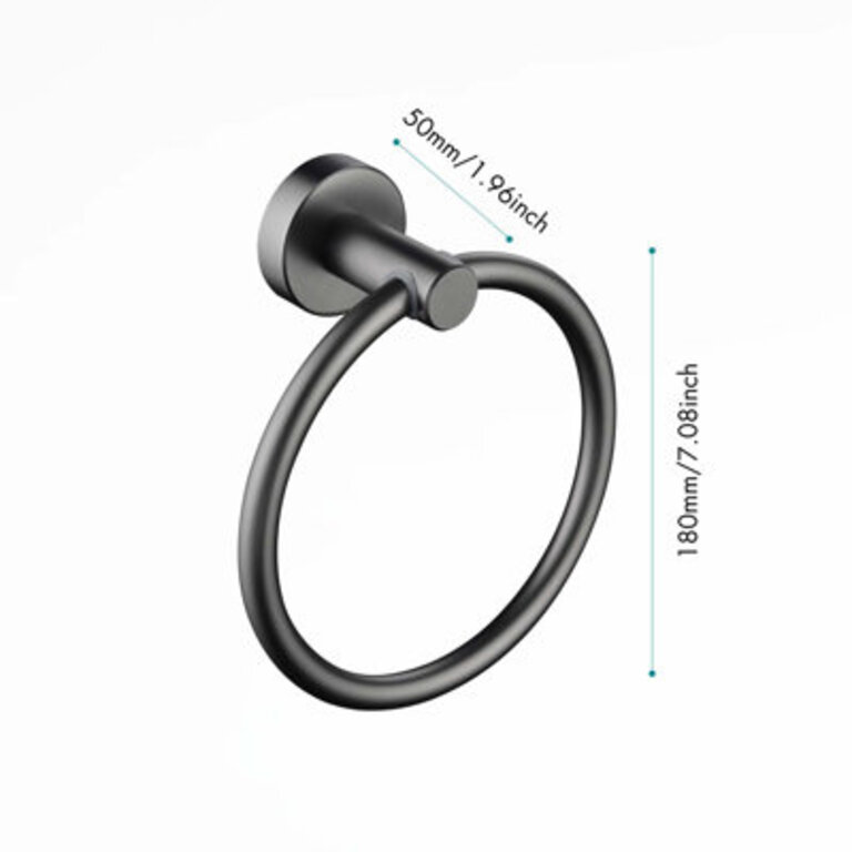 Wall Mounted Towel Rack Finish: Gunmetal Black