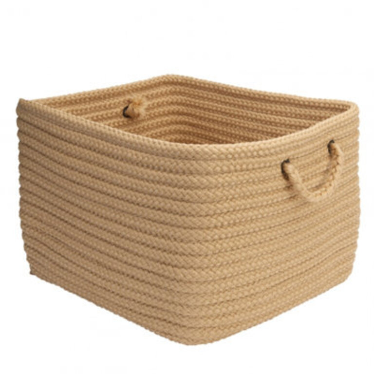 Plastic Basket Color: Apple Green, Size: 8 x 8 x 8