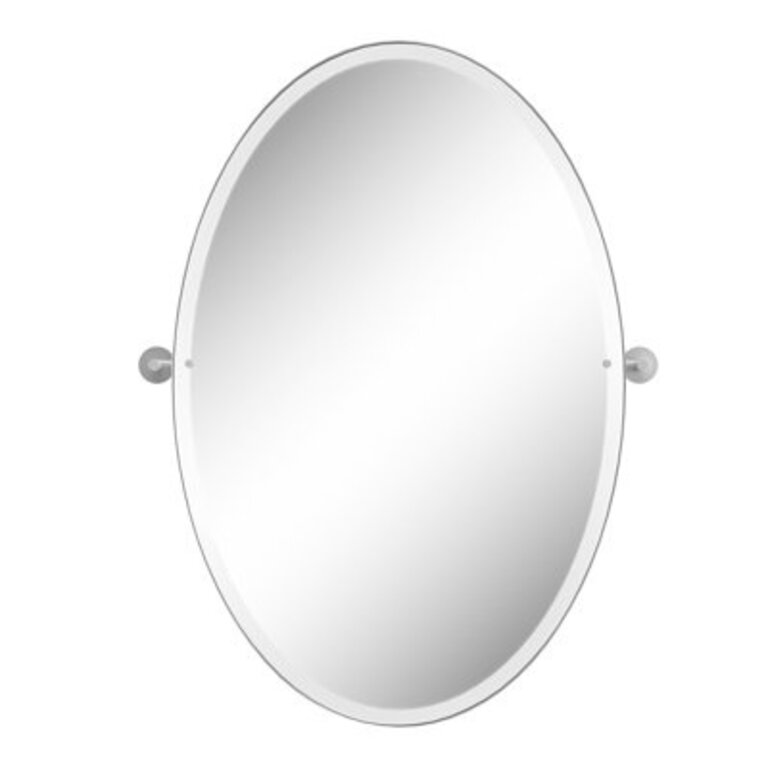 Annabellee Beveled Frameless Bathroom / Vanity Mirror Size: 23.62" x 35.43"