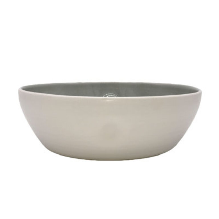 Canvas Home Pinch Stoneware Salad Serving Bowl 104oz Color: Gray