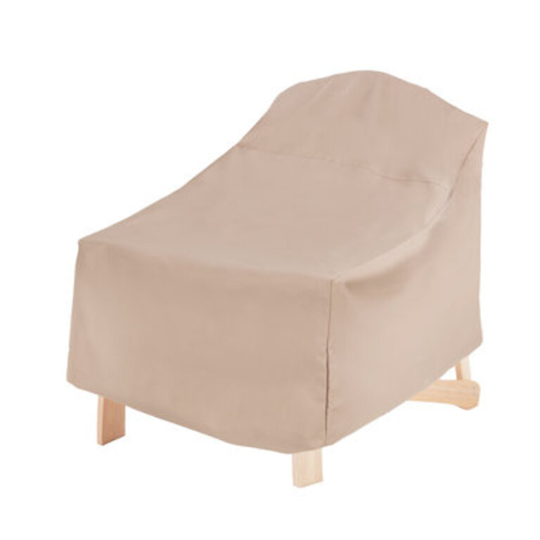 Outdoor Patio Adirondack Chair Cover - Water Resistant (31.5 W X 33.5 D X 36 H Inches) Beige