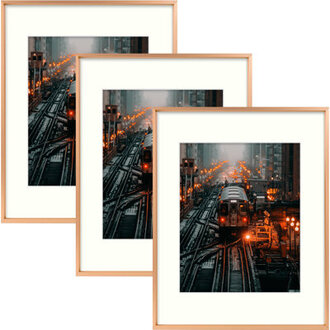 8" X 10" Metal Gallery Wall Set Frame Set in Rose Gold