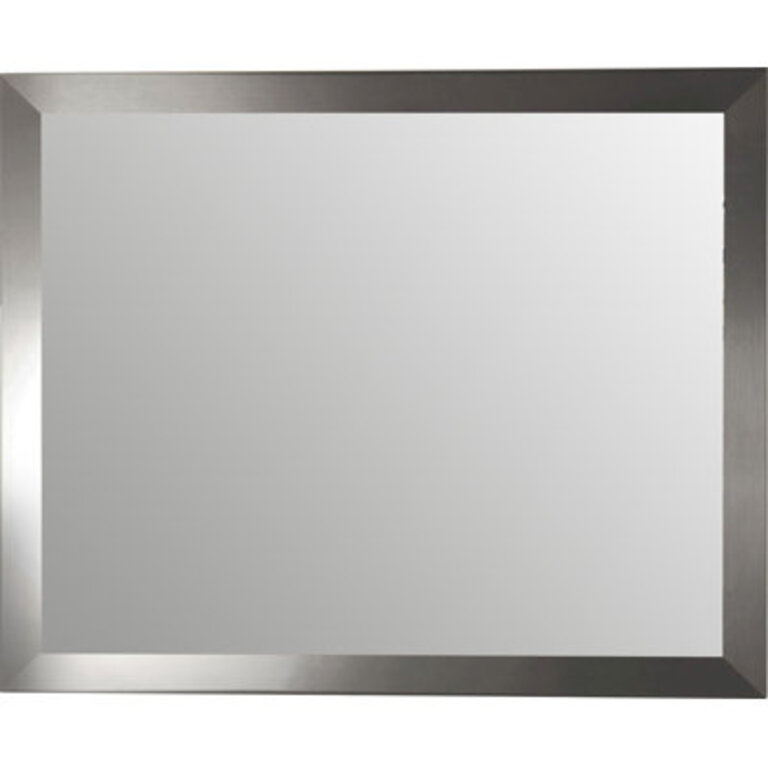 Accent Mirror Finish: Silver, Width: 16", Height: 40"