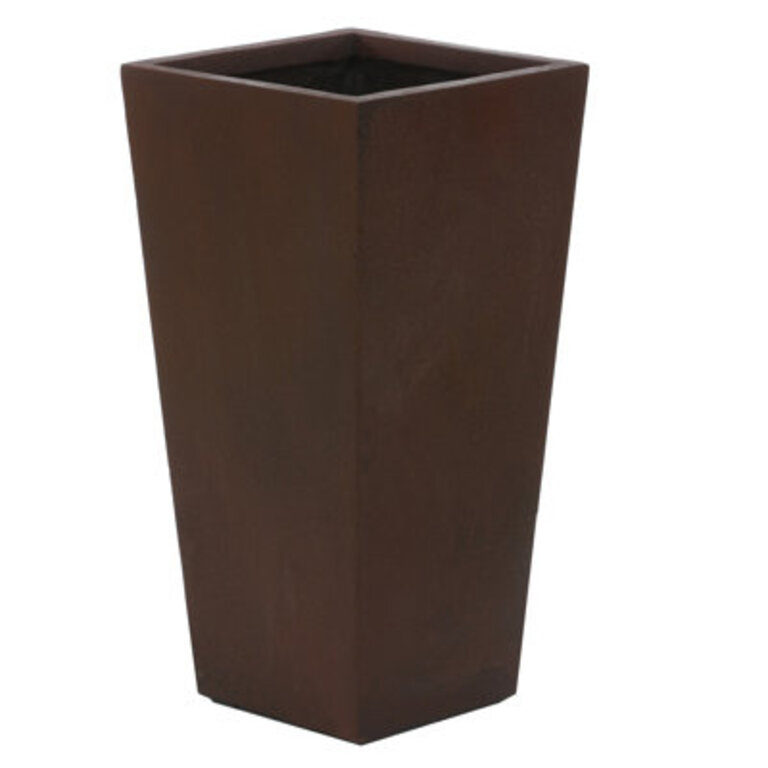 Tall Tapered Square MgO Planter Indoor & Outdoor Size: 24.2" H x 12.6" W x 12.6" D