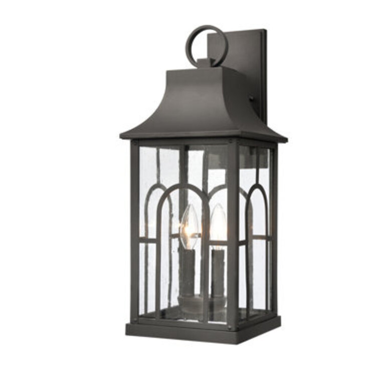 Triumph 21'''' High 2-Light Outdoor Sconce - Textured Black
