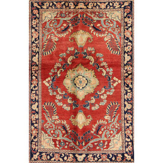 Tabares Traditional Red/Beige Area Rug Rug Size: Rectangle 8' x 10'