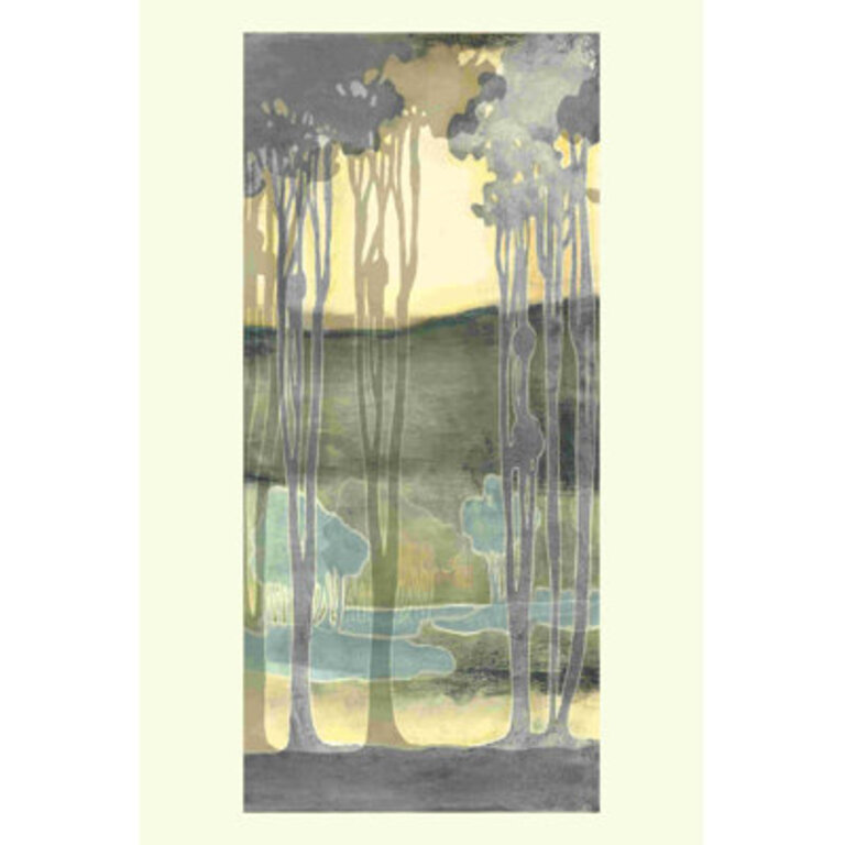 Small Nouveau Landscape II Size: 18" H x 12" W x 1.25" D