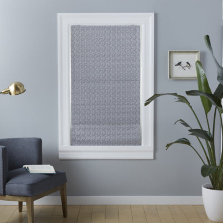Exclusive Home Esme Total Blackout Roman Shade Color: Gray, Blind Size: 31" W x 64"L