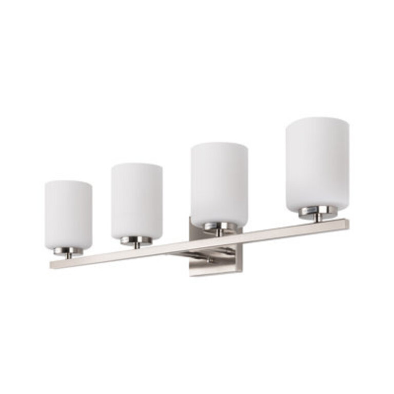 Ellysen Dimmable Vanity Light Finish: Brushed Nickel, Number of Lights: 4