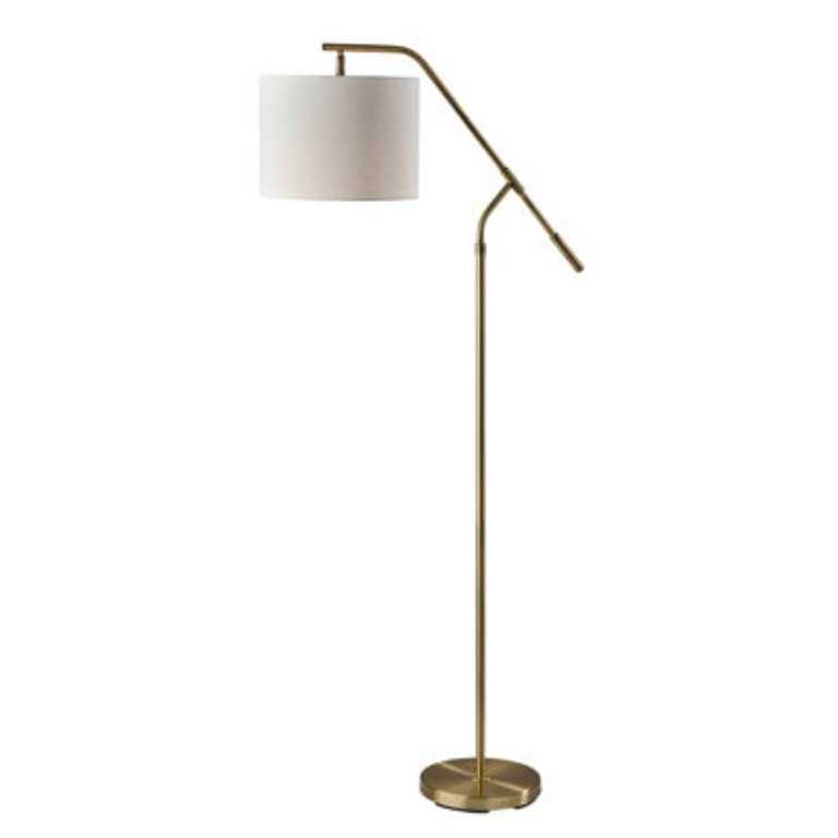 Luelle Floor Lamp- Antique Brass Base Finish: Antique Brass