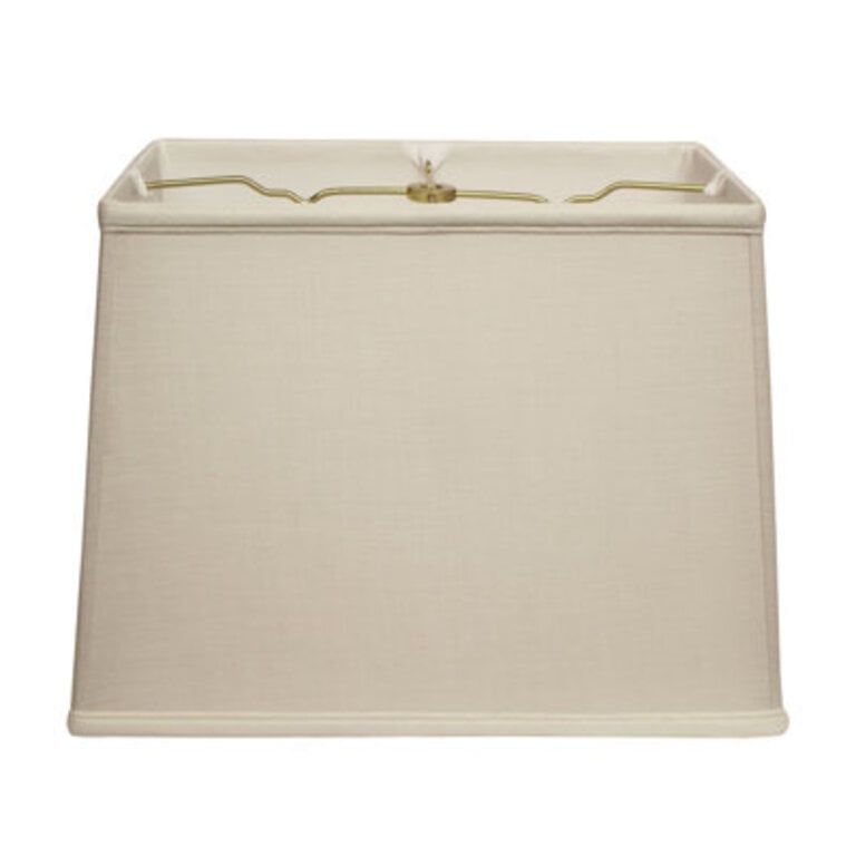 Retro Rectangle Softback Fabric Lampshade with Washer Fitter for Table Lamps Color: Vanilla, Size: 11.25" H x 18" W x 11" D