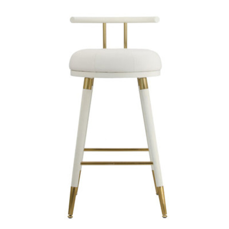 Juniper Vegan Leather Stool Seat Height: Counter Stool (25.6" Seat Height)