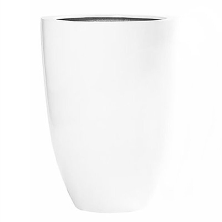 Elbe Fiberstone Pot Planter Color: White, Size: 28" H x 20.5" W x 20.5" D