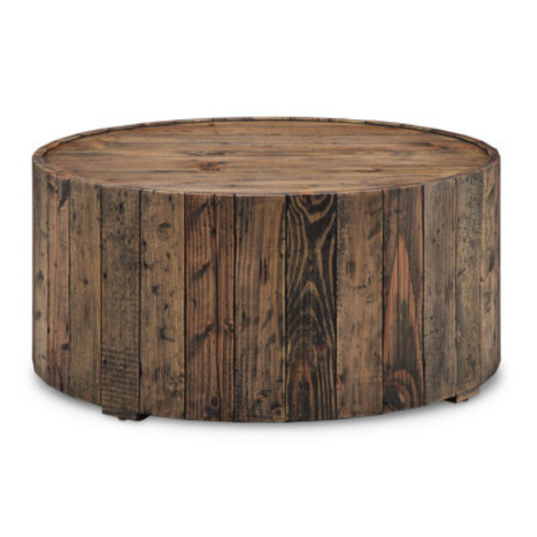 Pasadena Solid Wood Drum Coffee Table