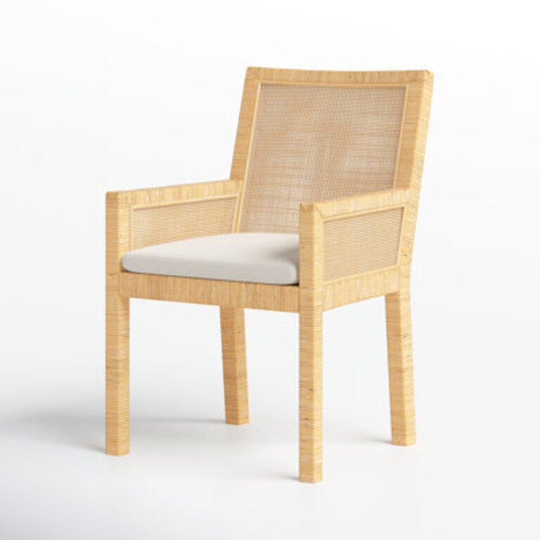Alissi 22.83" Wide Armchair Leg Color: Natural