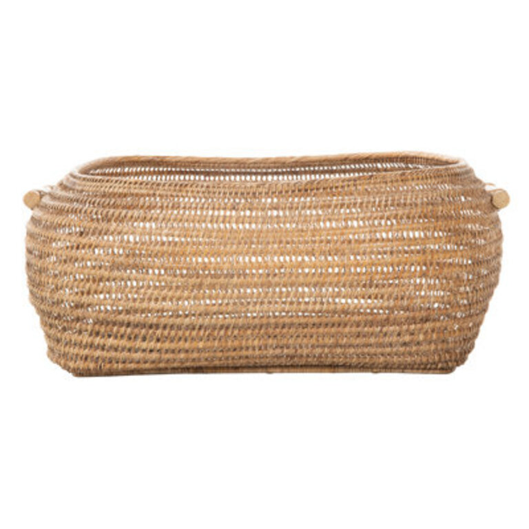 Open Weave Storage Rattan Basket