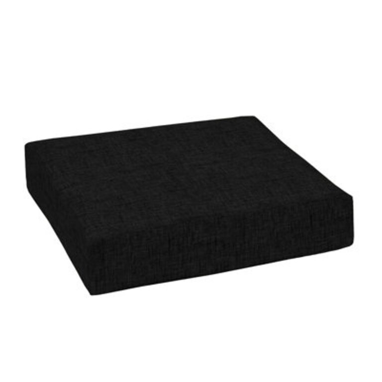 Arden Outdoor Seat Cushion Fabric: Black