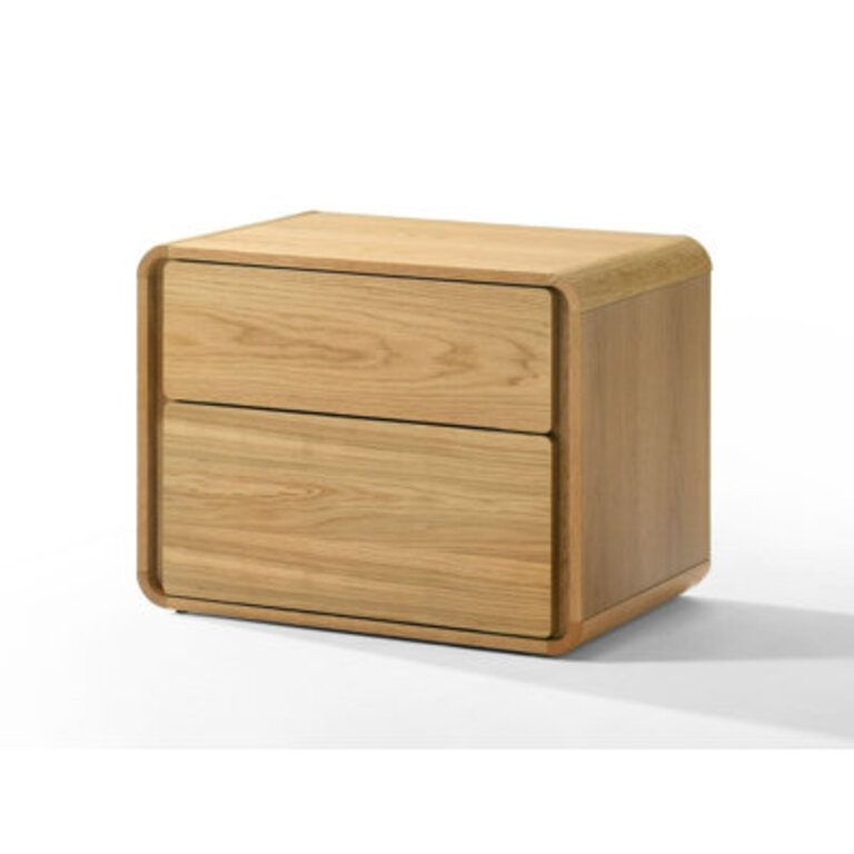 Berkeley 2 - Drawer Nightstand in Walnut Color: Oak