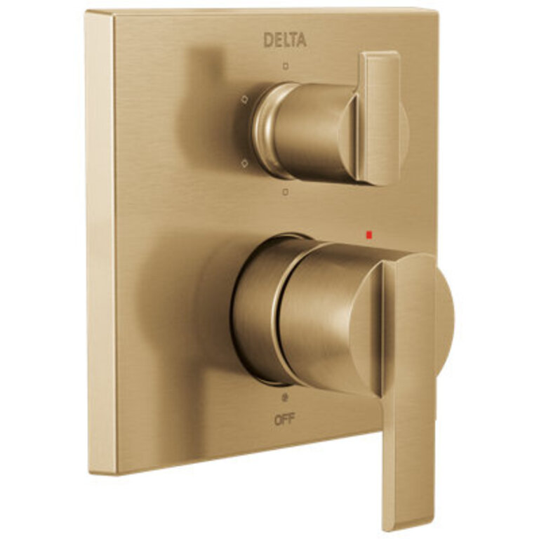 Angular Modern Monitor 14 Series Valve Trim with 6-Setting Integrated Diverter