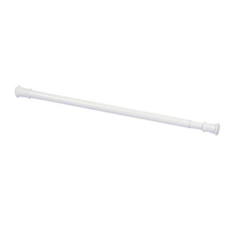 Zenna Home 76" Tension Shower Curtain Rod Finish: White