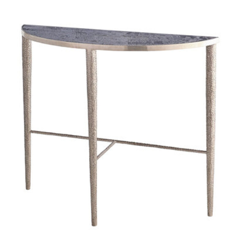 Hammered Console-Antique Nickel w/Grey Marble