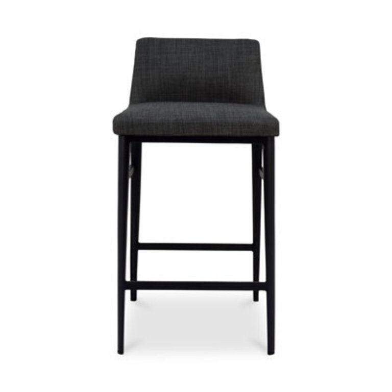 Brandi Bar & Counter Stool Seat Height: Counter Stool (25.5” Seat Height), Upholstery: Gray Polyester