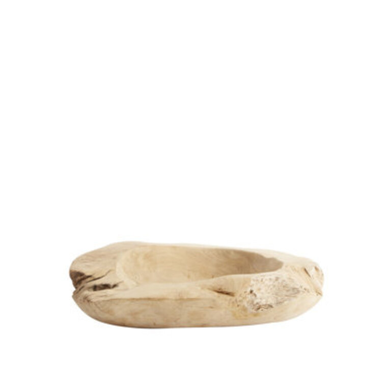 Patina Yaovi Wood Abstract Rustic Decorative Bowl in Brown