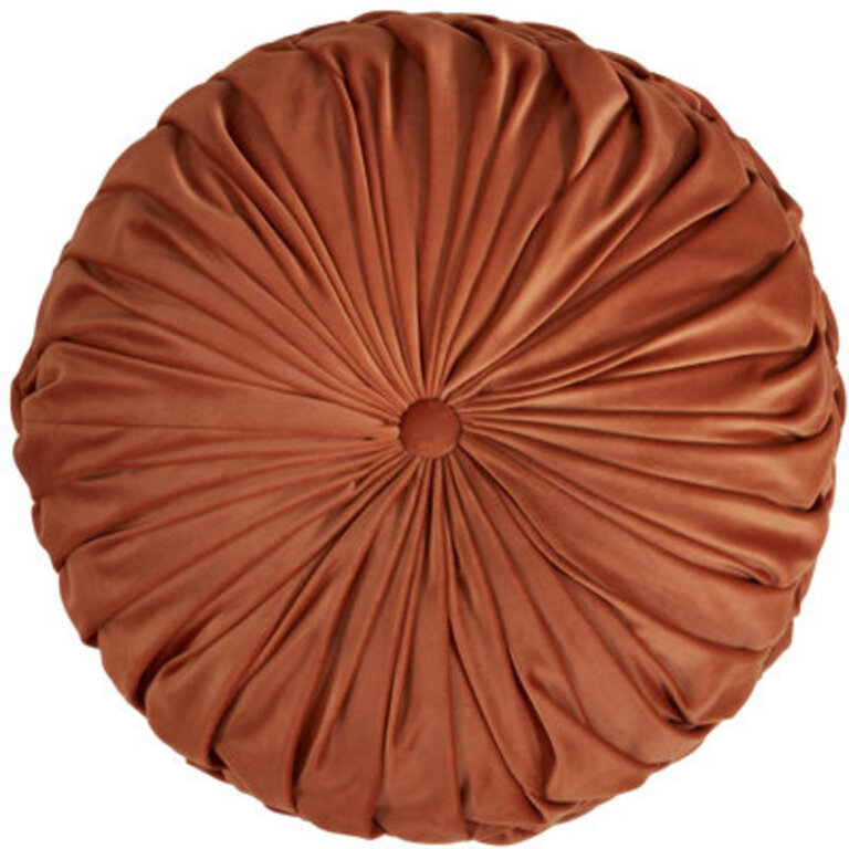Madison Pintucked Throw Pillow Cover & Insert Color: Rust
