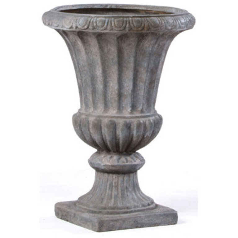 Susette Natural Fiber Clay Urn Planter Size: Large
