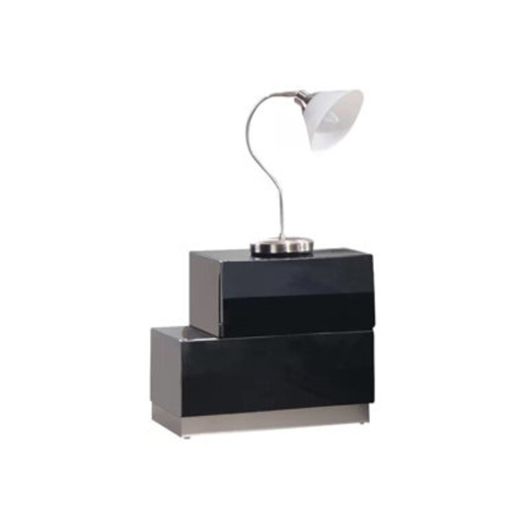 Mcinerney 2 - Drawer Nightstand Color: Black, Orientation: Left-Facing