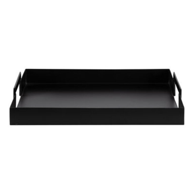 Zenia Metal Tray Color: Black