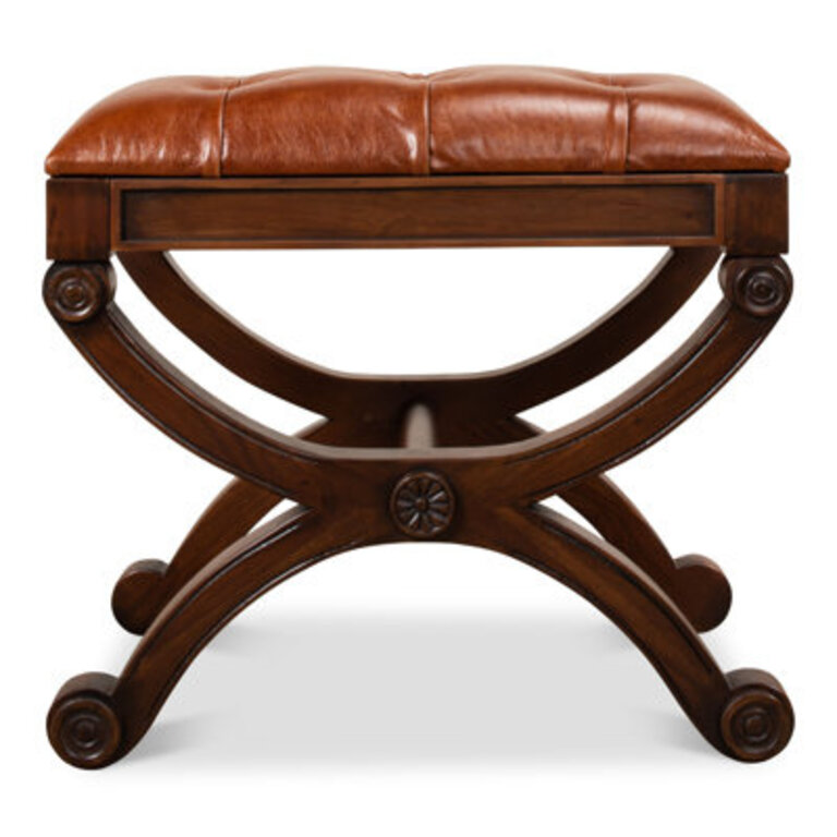 Empire Solid Wood Accent Stool