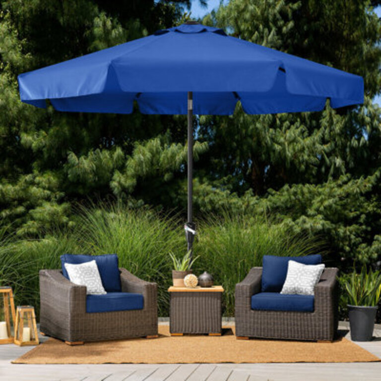 Hobert 9' Market Umbrella Fabric Color: Blue