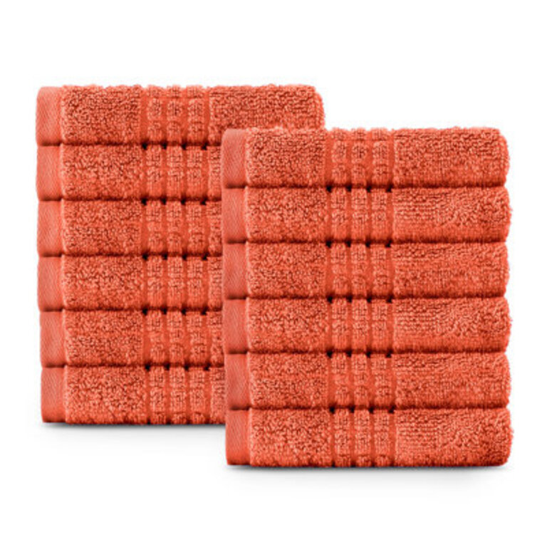 Lavish Touch Face Towels Color: Blaze