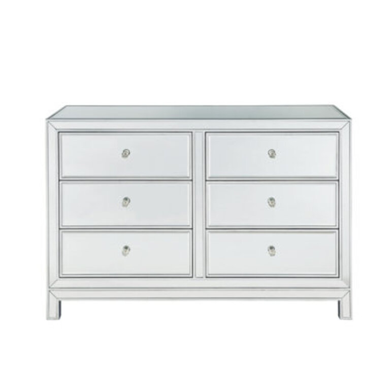 Fairgrove 6 Drawer 48'' W Double Dresser Color: Antique Silver