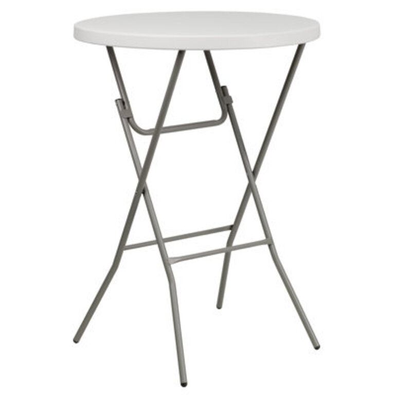 Parker Round Plastic Bar Height Folding Event Table