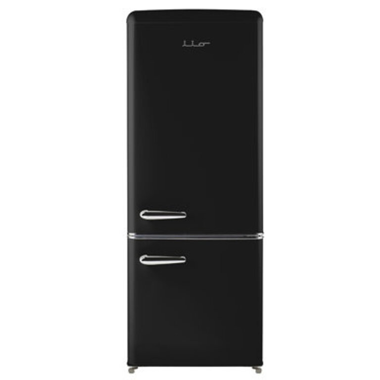 Retro 22" Bottom Freezer 7 Cu. Ft. Refrigerator Finish: Black