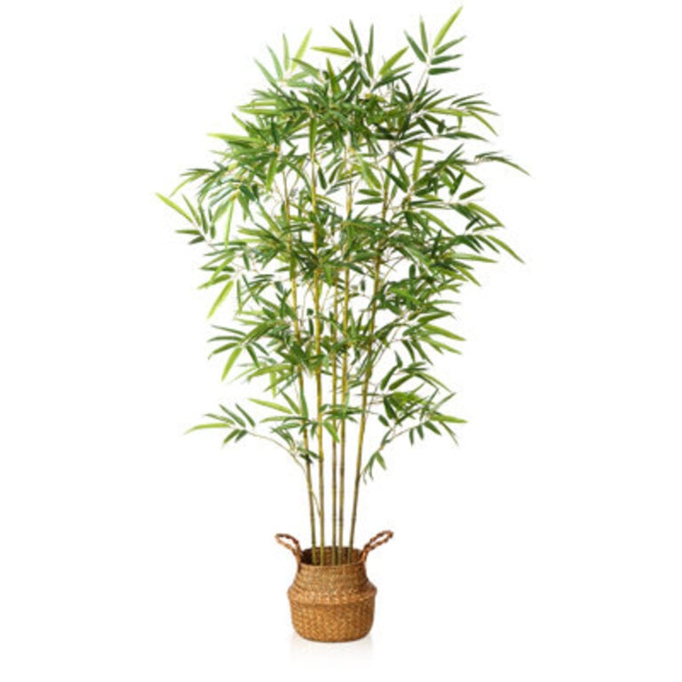 Adcock Artificial Bamboo Plants in Basket, Faux Plant for Home Décor, Lifelike Fake Trees Size: 63'' H x 20'' W x 20'' D