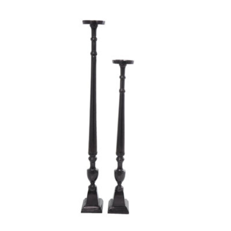 Aluminum Metal Tall Floor Decorative Candle Holder (Single)