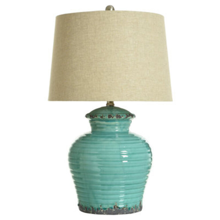 Kelby 24.5" Table Lamp Base Color: Turquoise